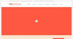Desktop Screenshot of mhlselfdrive.co.uk